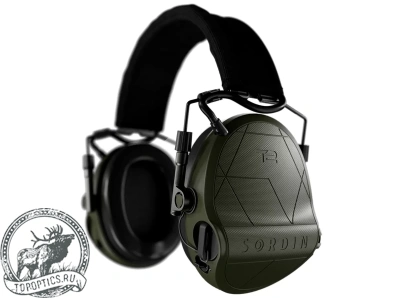 Наушники активные MSA Sordin Supreme T2 Headband Green, ткань/зелёные #303006-12P