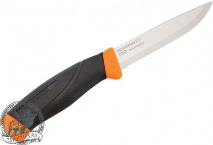 Нож Morakniv Companion SRT серейтор 2/3 сигнальный оранжевый