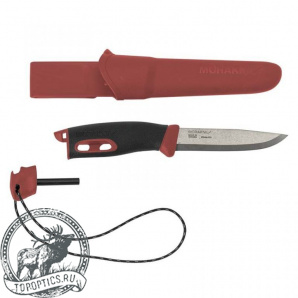 Нож Morakniv Companion Spark с огнивом бордовый