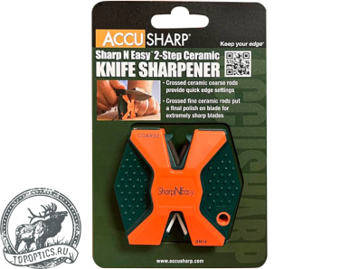 Точилка для ножей AccuSharp SharpNEasy 2-Step, оранжевый/зелёный #336C