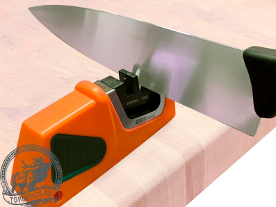 Точилка для ножей AccuSharp Compact Pull-Through, оранжевый/зелёный #081C