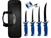 Набор филейных ножей AccuSharp Fillet Knife Kit (4 ножа,точилка,кейс) #737C